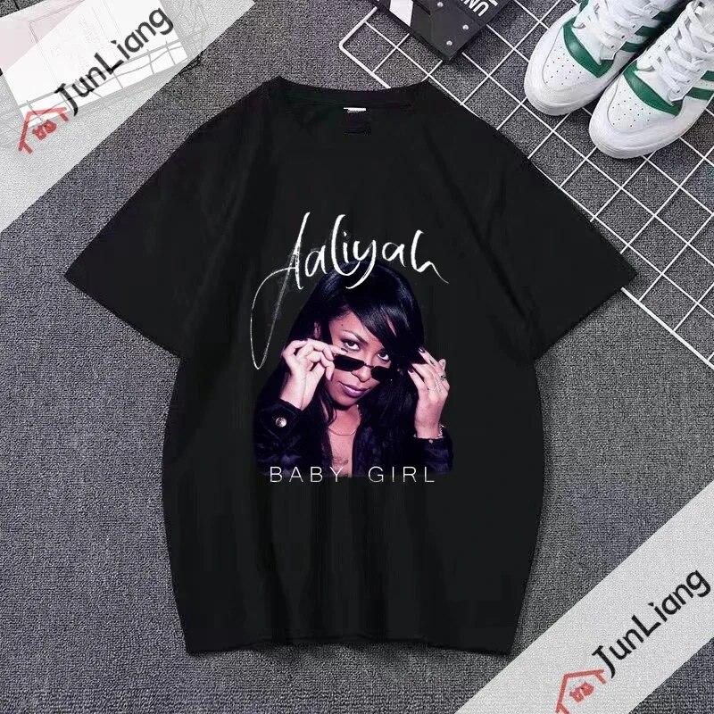 2023 New Princess-Aaliyah Tshirt Unisex Hip Hop Leisure Street Apparel  Unisex Women Fans Gift T-Shirt