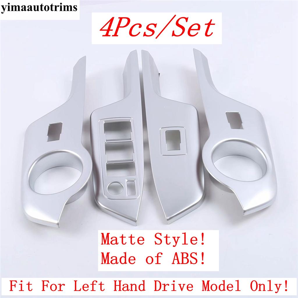 Armrest Window Glass Lift Button Panel Switch Frame Decoration Cover Trim For Toyota C-HR CHR 2016 -  Accessiories Interior