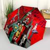 1pc Anime Characters Outdoor Umbrella - Automatic Opening/Closing Umbrella with Portable Tri-Fold Design, 8-Rib Iron Frame - Perfect Gift for Fan