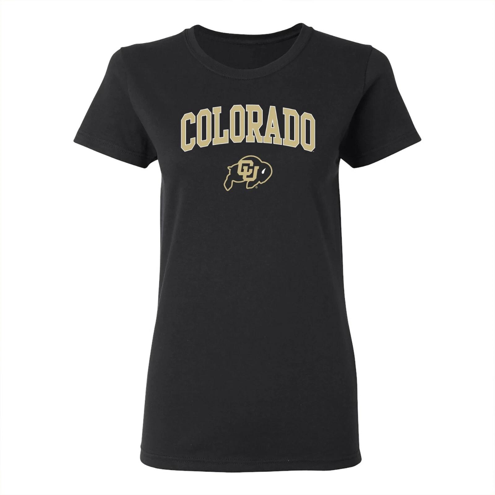 Colorado Arch Logo Womens T-Shirt - Black 3XL