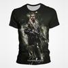 Shooting Game CS GO Pattern 3D Printed T-shirt Men's Summer Short Sleeved Round Neck Top Trendy Harajuku Fashion Streetwear