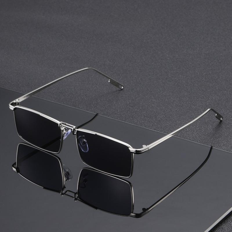 Minimalist New Metal Punk Box Sunglasses Trendy Fashion Sunglasses Men's and Women's Personalized Street Versatile Sunglasses