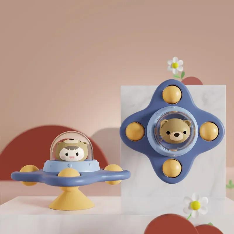 Baby Badespielzeug Lustiges Baden Sucker Spinner Saugnapf Cartoon Rasseln Zappeln Lernspielzeug Für Kinder Jungen Geschenk