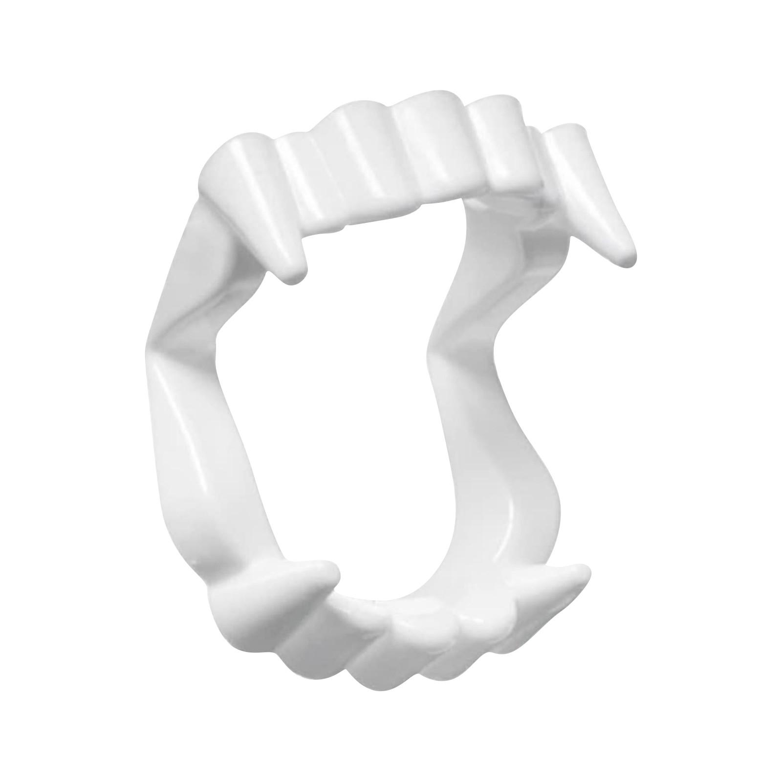 

Пластиковые зубы - Светятся в темноте и зубы, Реквизит для костюма на Хэллоуин, Принадлежности для вечеринки и аксессуары для розыгрышей One Size белый