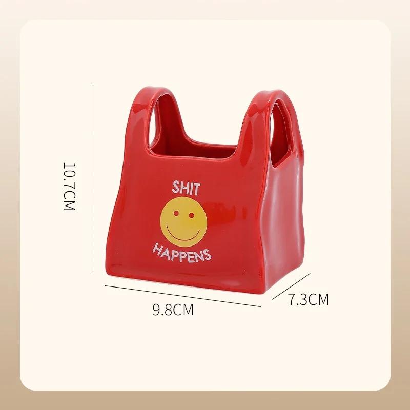 Fashion Creative Ceramic Vases Home Dining Table Flowers Arrangement Vase Decoration Exquisite Living Room Storage Box Ornament