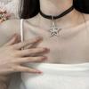 Love Heart Rivet Punk Choker Necklace - Y2K Subculture Clavicle Chain
