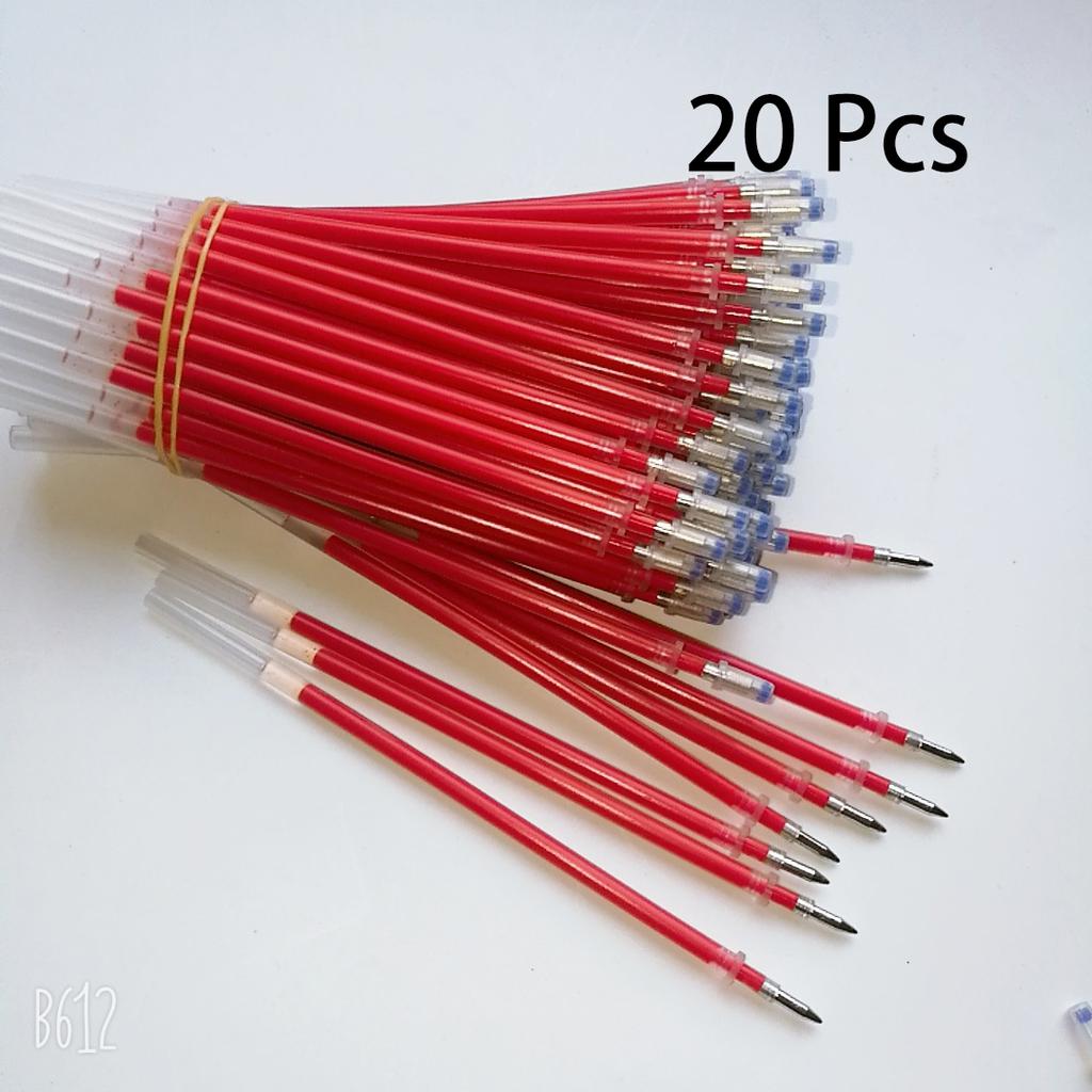 0.5mm 20pcs/set Gel Pen Refill Office Signature Rods Red Blue Black Ink Office School Stationery Writing Supplies Handles Needle