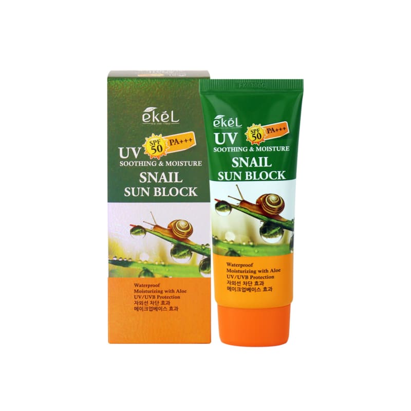 Ikel Soothing & Moisture Sunblock SPF50 PA+++ 70ml Snail / Sunscreen
