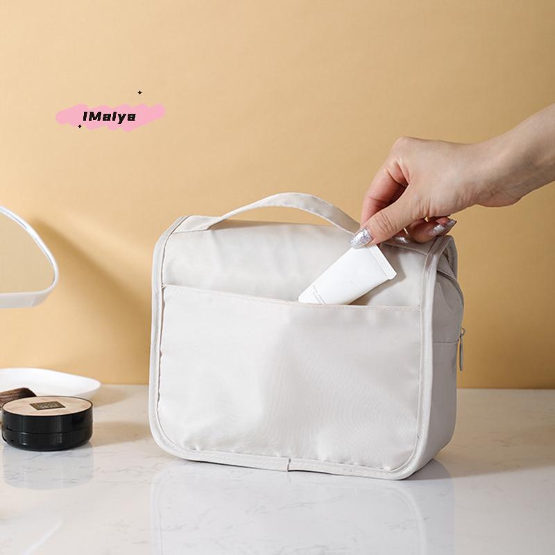 M-1Pc Portable Hook Toilet Bag Multi Functional Travel Waterproof Wear Resistant Multi Layer Storage Large Capacity Makeup Bag