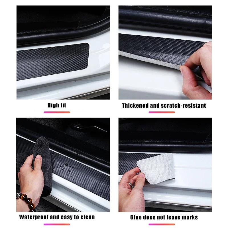 Car Door Threshold Sill Stickers Decals Anti Scratch Protective Film for Chevrolet CAPTIVA 2024 Trunk Bumper Guard Pedal Decor