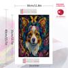 Papillon Pattern  3pcs 100% Round Full Drill 5D DIY Diamond Painting Embroidery Cross Stitch Rhinestone Décor