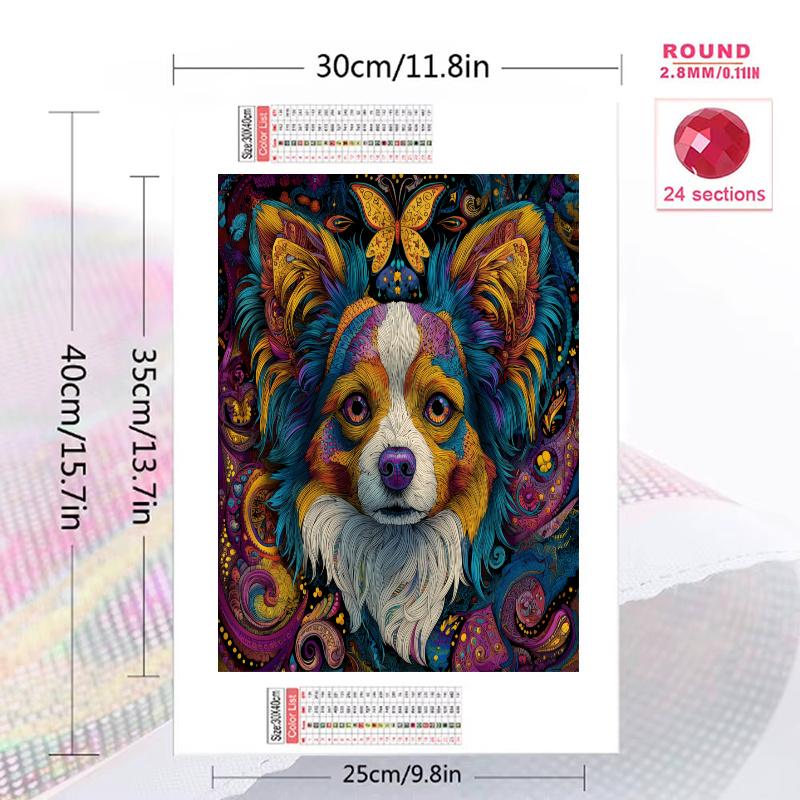 Papillon Pattern 3pcs 100% Round Full Drill 5D DIY Diamond Painting Embroidery Cross Stitch Rhinestone Décor