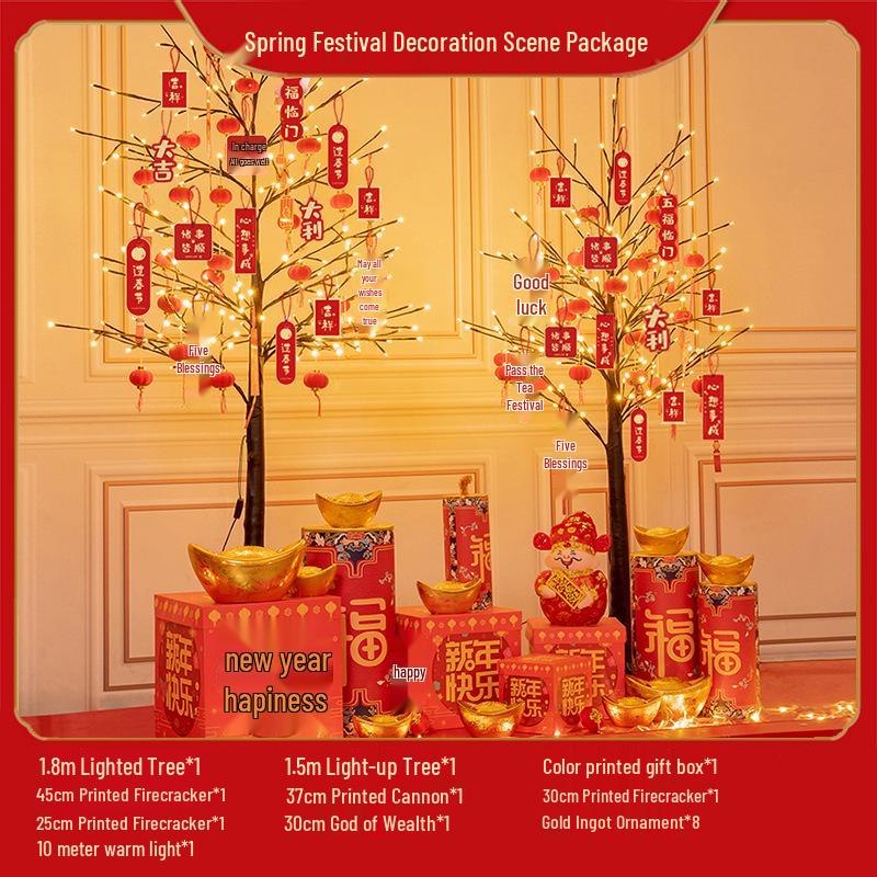 Luminous Christmas Tree Decoration for Mall, Hotel Lobby, or Home