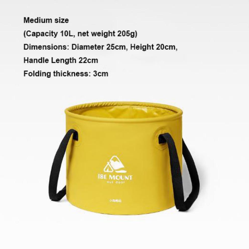 Round Travel Camping Folding Bucket Multi-functional Fishing Bucket New Outdoor Water Bucket