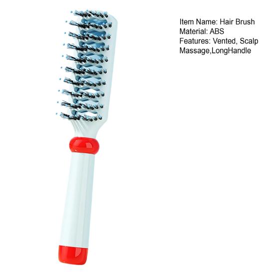 Curved Vented Hair Detangling Brush, Scalp Massage Paddle Brush for Wet Dry Hair, Scalp Massage Blow Drying Hair Detangler Brush