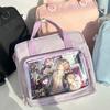 New Y2K Sweet Ita Tote Roomy Sling Bag Messenger Bag Lolita Girls Transparent Shoulder Carry Bag DIY Display Casual Handbag
