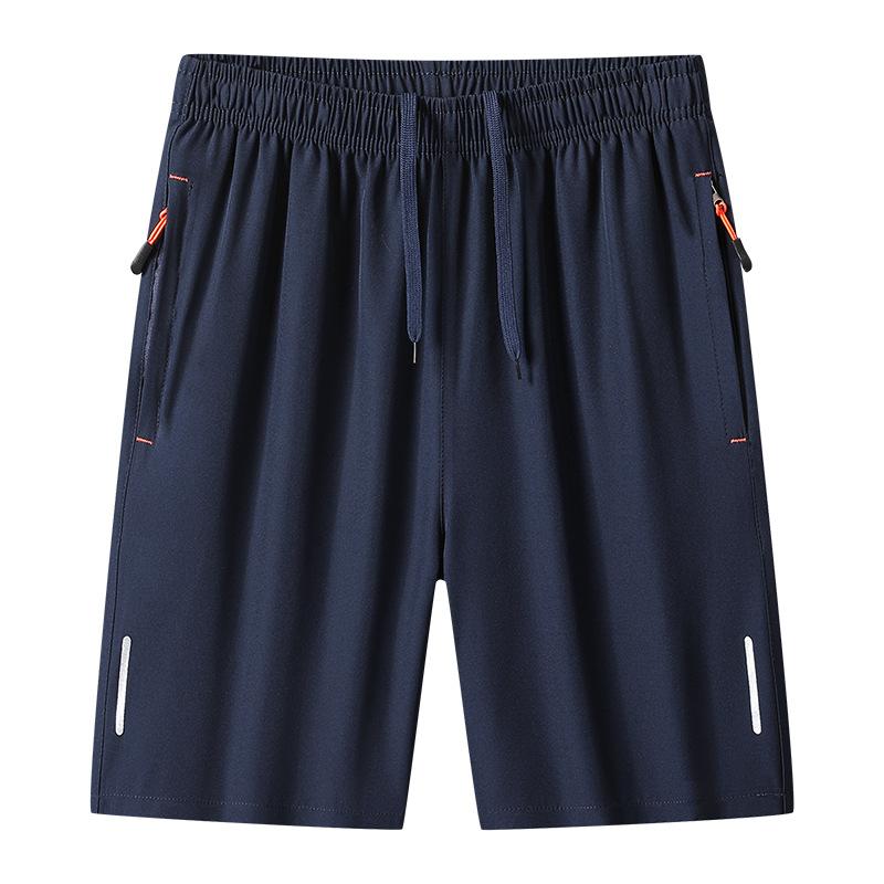 Ice Silk rychleschnoucí šortky pro pánské léto Jednoduché volné oversized sportovní elastické krátké kalhoty Capris