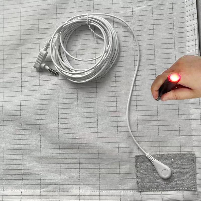 Earthing Bed Sheet Flat Sheet Earth Benefit Nature Health Well Grounded Gold Connection Earth Cord AU Plugs/ UK Plugs/ EU Plugs