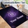 Custom Text Printed Rug Austria Wien FC Non Slip Floor Carpet For Home Room Decor