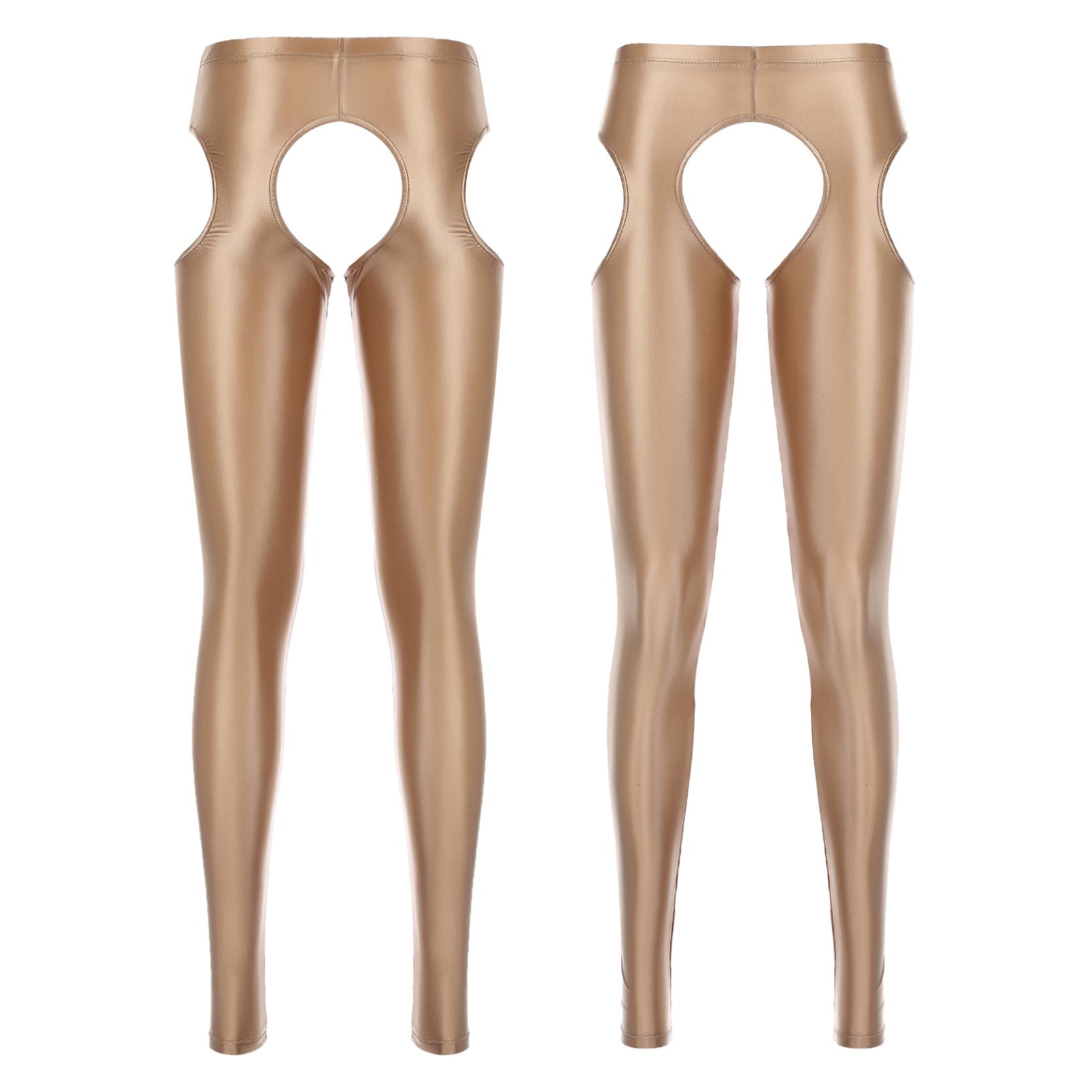 

Женские модные брюки блестящие металлические ажурные эластичные колготки брюки леггинсы сексуальное женское белье кофейный