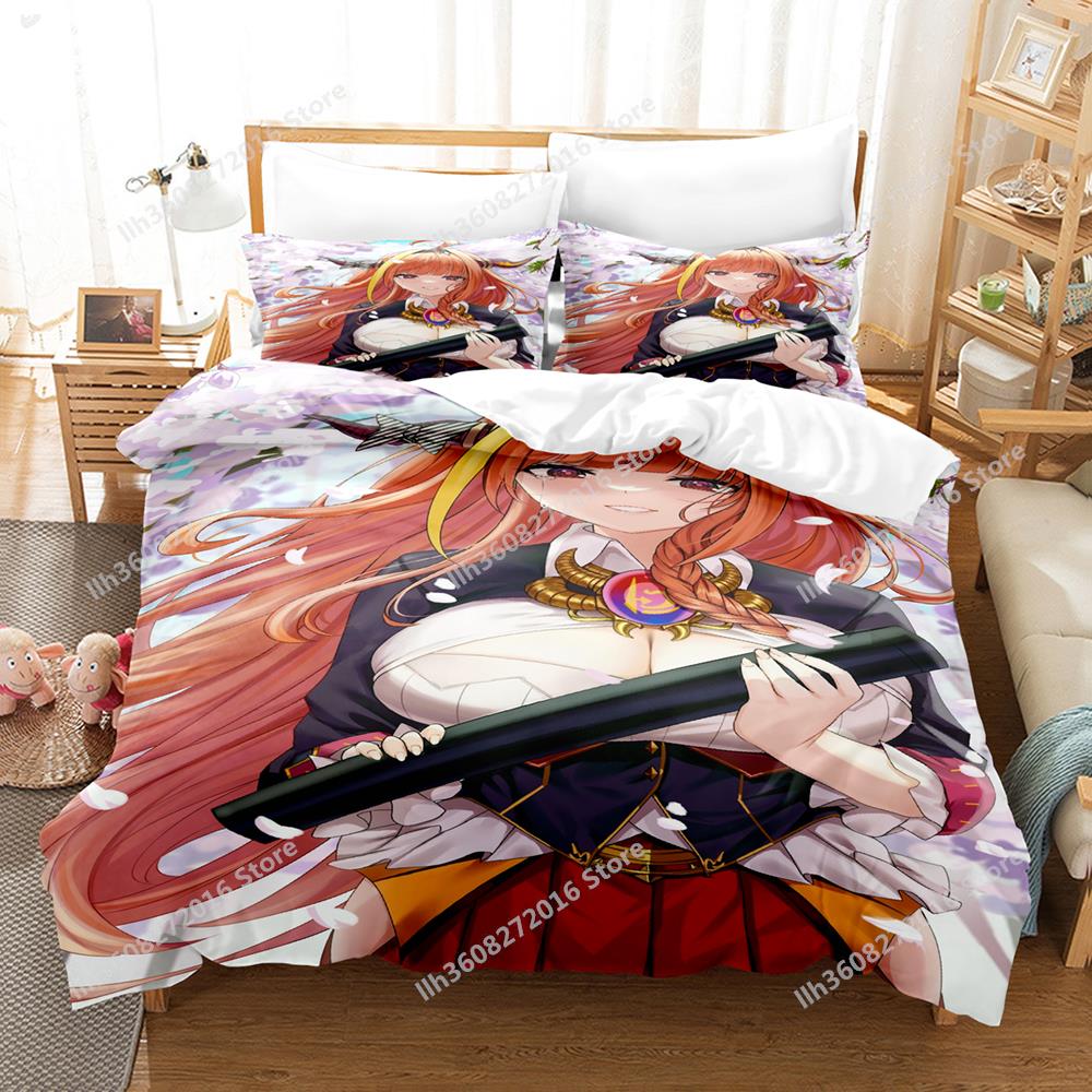 Kawaii Kiryuu Coco Bedding Set Single Twin Full Queen King Size Bed Set Adult Kid Bedroom Duvetcover Sets 3D Anime Bed Sheet Set