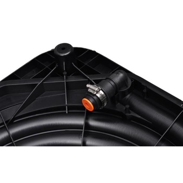 Chauffage solaire pour piscine - VIDAXL - Lot de 5 - 735 W - Noir - Plastique