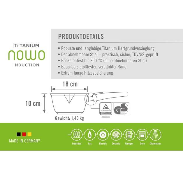 Кастрюля Woll nowo Titanium Induction 18cm 2l (1118ILL)