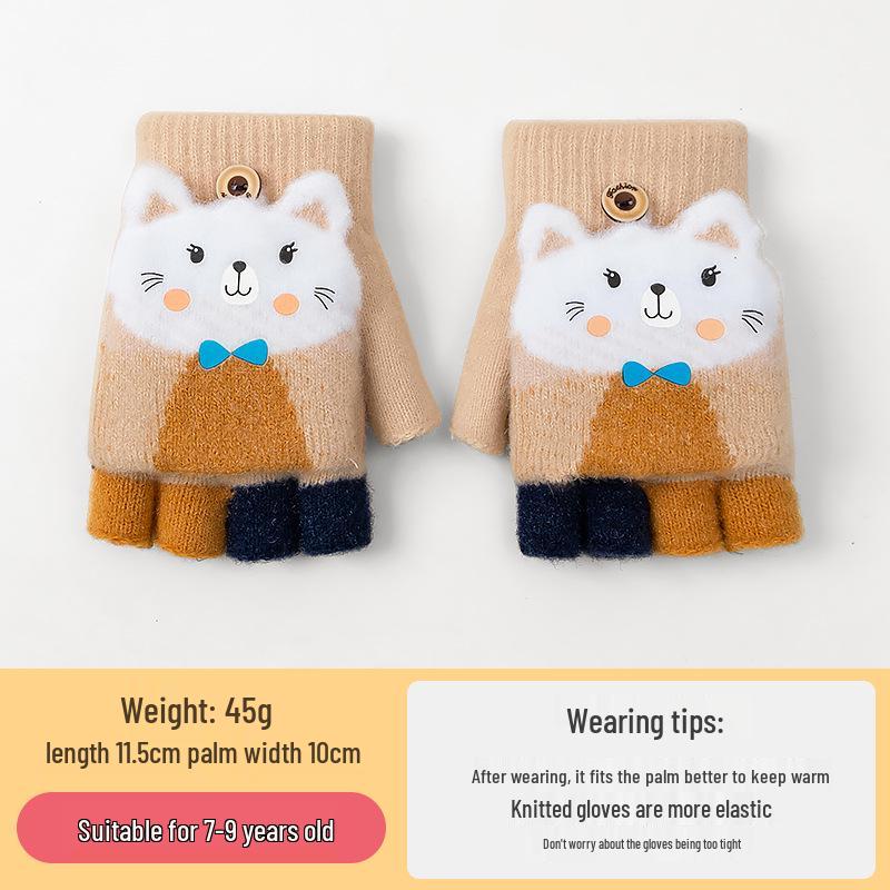 Gemütliche Cartoon-Krokodil-Fäustlinge für Kinder