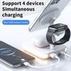 25W 3 In 1 Magnetic Wireless Charger for Macsafe iPhone 12 13 14 Pro Max Mini  Watch Airpods Pro Fast Charging Dock Station