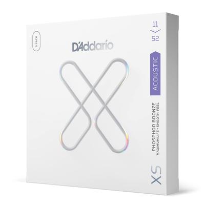 Acoustic Guitar Strings XS Coated Strings Phosphor Bronze Custom Light 3set Pack D'Addario .011-.052 XSAPB1152-3P []