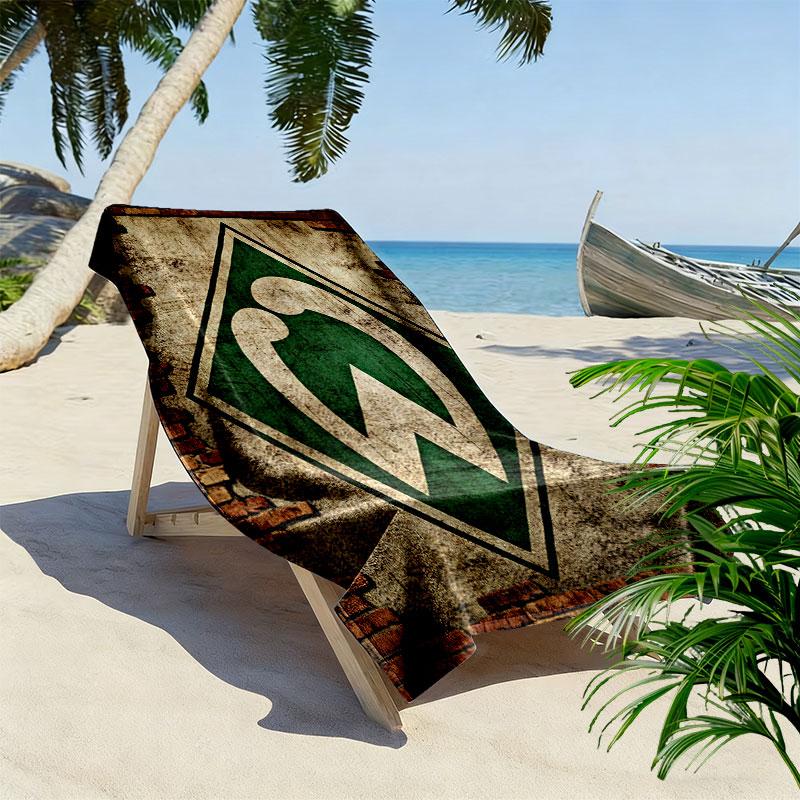 SV Werder Bremen3 Print Beach Towel, Large Soft Quick Dry Towel for Beach Camping Swimming