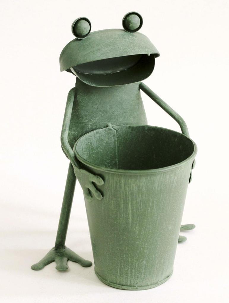 Murataya planter Frog planter single [Frog ornament]