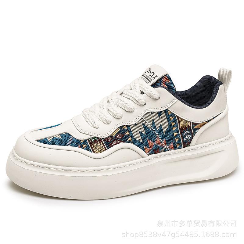 

New Four Seasons Retro Leather Casual Student Soft Sole Height Increasing Sports Trend Shoes 39