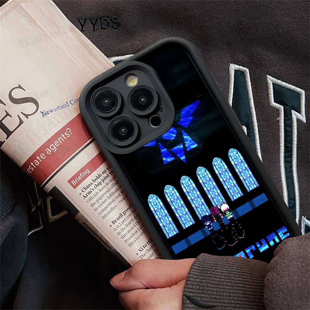 

D-Deltarune Ralsei Phone Case For iPhone 16 15 14 Plus 13 12 11 17 Pro Max Pro Soft Cover iPhone 14 plus