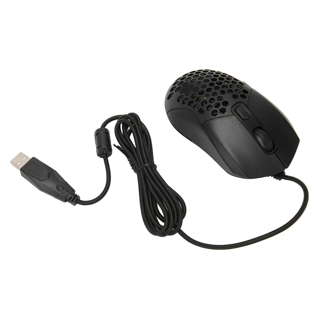 Wired Mouse Ergonomic RGB Backlit Adjustable DPI Programmable Keys 4.9ft Cable Gaming Mouse for Gaming Office Study