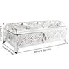 Alloy Trinket Storage Box Soft Velvet Lining Keepsake Chest Vintage Jewelry Box  Dressing Table Use