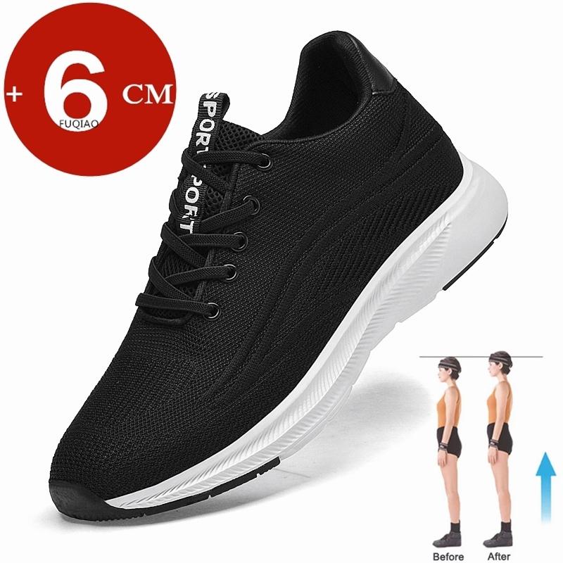 6cm Invisible Height Increasing Shoes For Men Summer Breathable Lightweight Sneakers Anti Slip Comfort Casual Elevator Shoes
