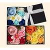 Yume Gift Senshu Towel Flower Fragrance Box Soap Flowers, Choice of Color (Orange, Small)
