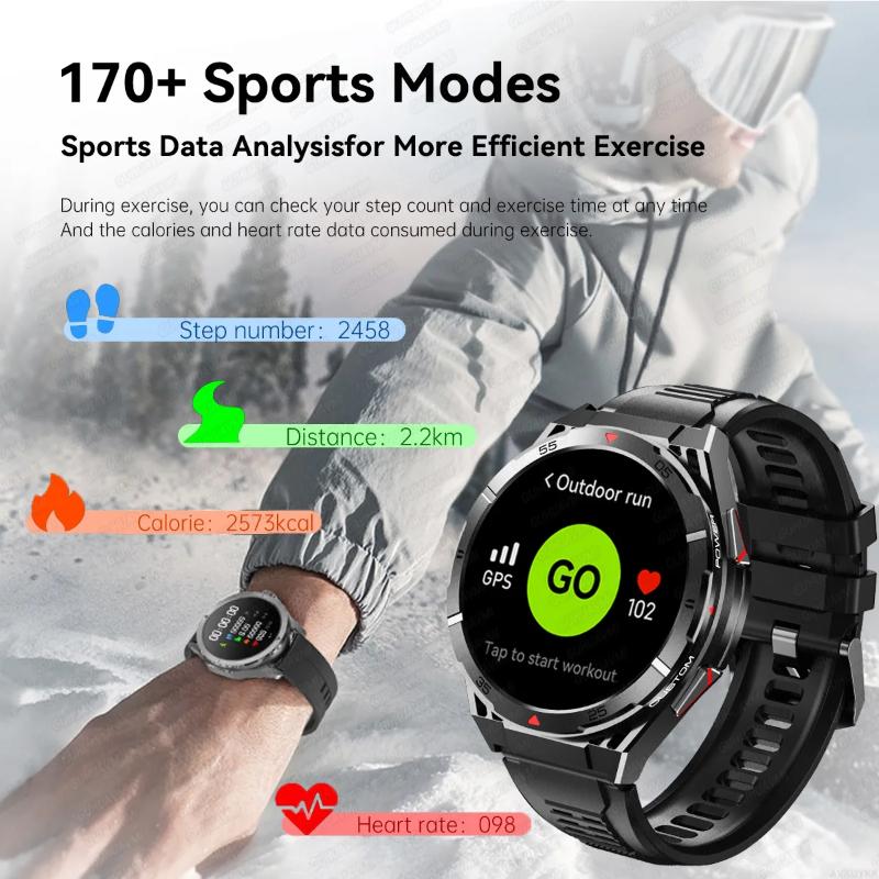 2025 Nuevo SmartWatch Premium con GPS Pantalla AMOLED Ultra HD GPS Incorporado Llamada BT Resistente al Agua 10ATM Pulsera Inteligente