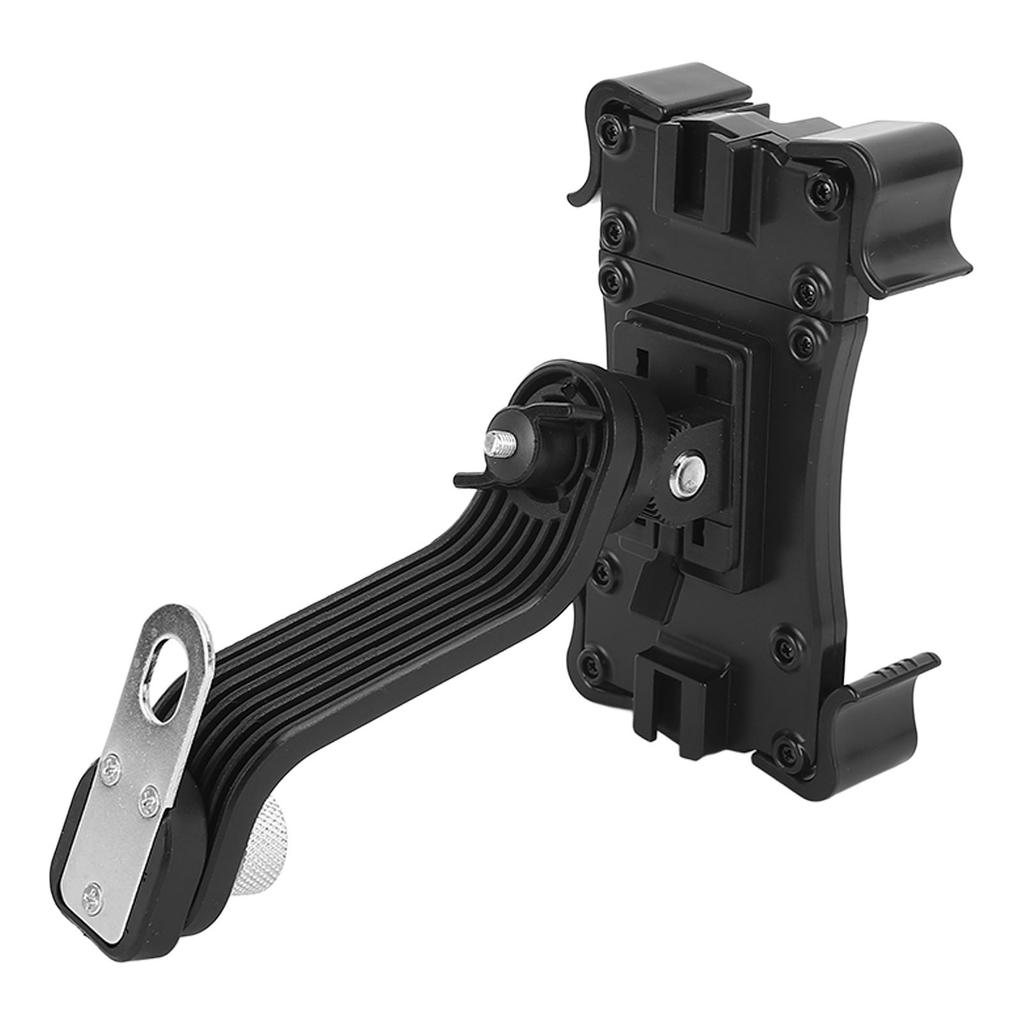 Motorcycle Navigation Phone Bracket with Charging Cable Black Universal Navigation Motorcycle Phone Mount for Motorbike