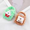 Plush Crochet Earphone Knitted Bag Hamburg Portable Coin Purse Mini Knitted Handbag  Little Gift