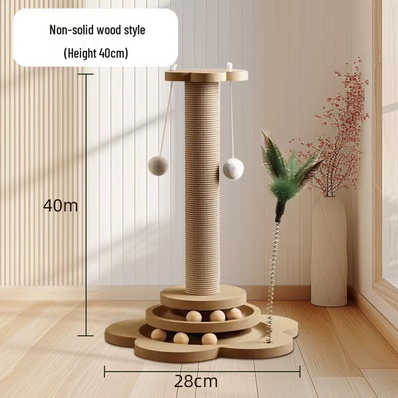Durable Cat Scratching Post with Debris-Free Board – Vertical Claw Grinder, Kitten Toy, Climbing Frame for Self-Entertainment and Boredom Relief