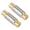 Gold-plated Female To Female Coupler Adapter Metal Connector Extender for Video Cable Connection