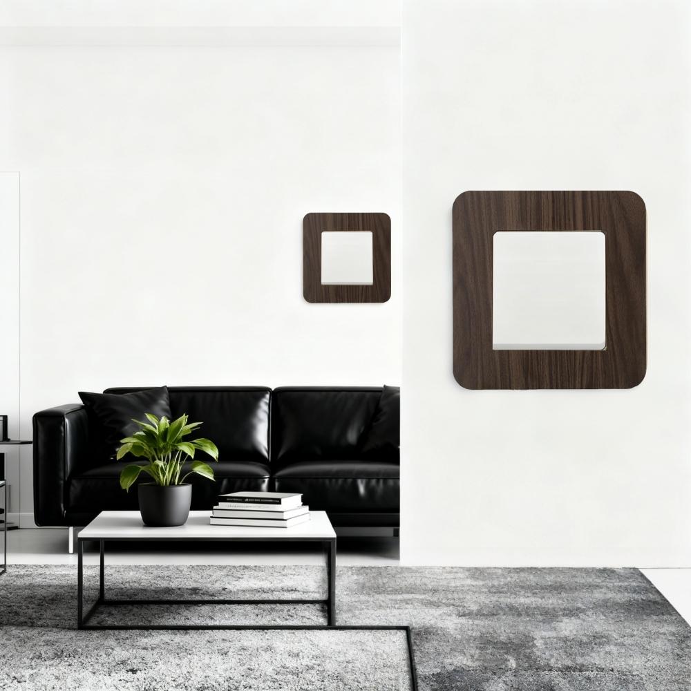 1pc 8.6X8.6cm Switch Protection Cover Socket Wall Sticker Suitable for Home Living Room Decoration