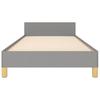 Vidaxl Bed Frame Without Mattress, Light Gray, 80X200 Cm, Upholstered In Fabric