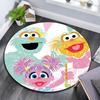 Sesame Street,Round Area Rug,Carpet Rug for Living Room Bedroom Sofa Playroom Decor,Non-slip Floor Mat