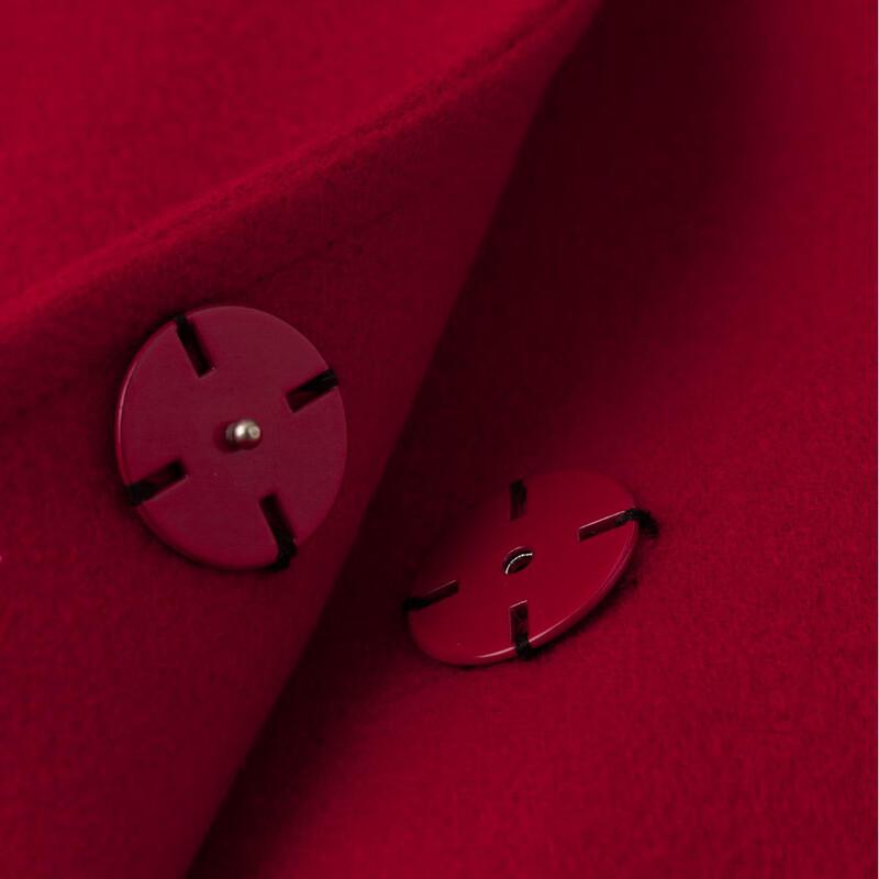 Sinuofuide Women's Cashmere Blend Lapel Long Coat