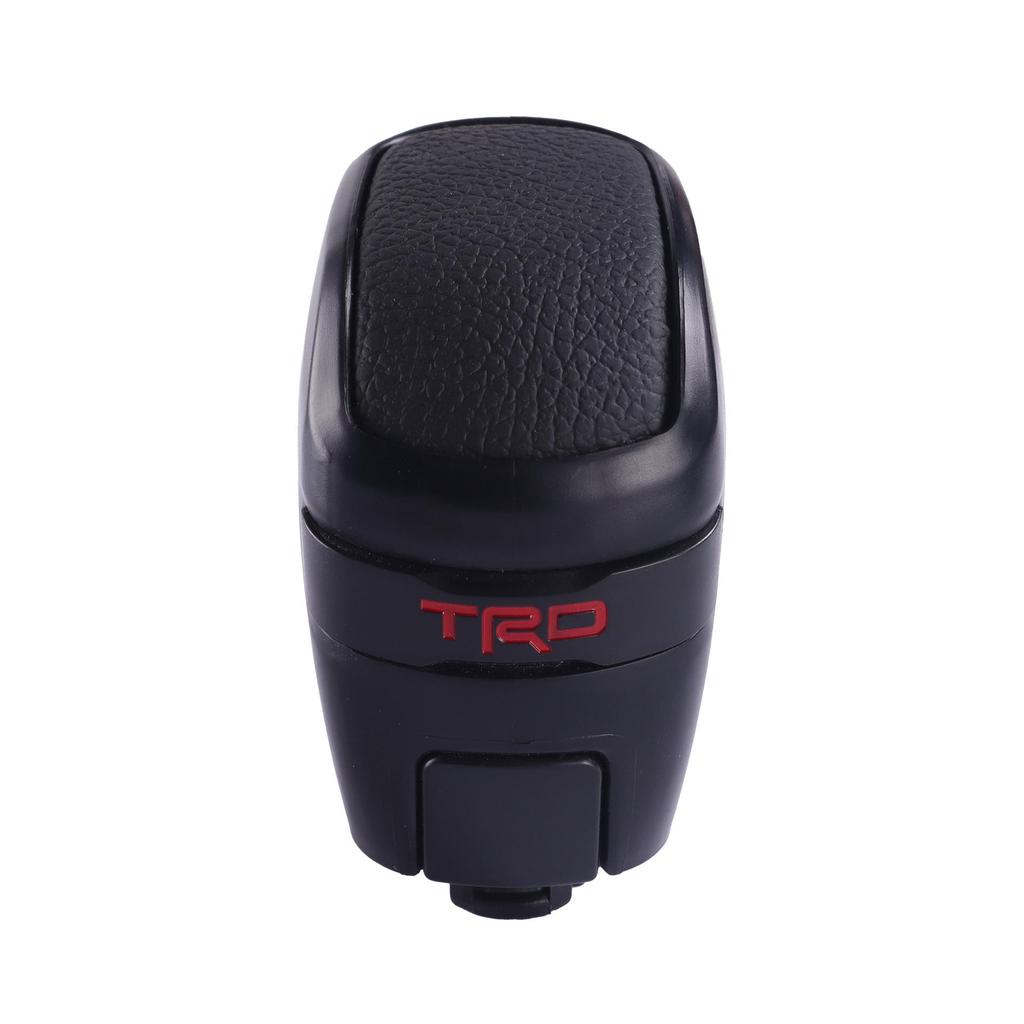 Skórzana gałka zmiany biegów TRD z czerwonymi szwami do Toyota Tacoma i Highlander