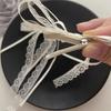 Lace Ribbon Hair Bows Cute Ballet Hair Clip Women Barrettes Hair Styling Tool