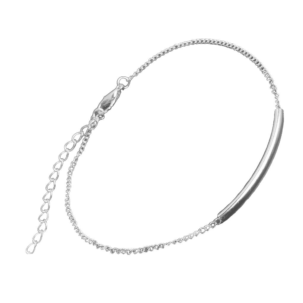 

Женский браслет на ногу Ювелирный аксессуар Простой стиль Молодежные браслеты на ногу Элегантные цепочки для ног Ножной браслет Цепочка на щиколотку для украшения платья серебряный